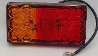 Фонарь задний диодный 12-80V 12 SMD 80*148мм, красный, желтый (2 шт), к-т  SQ-B-157