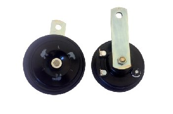 Сигнал электрический 12V дисковый D 76мм, черный (высокий+низкий), к-т DL110S/ARB-S110B