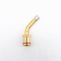 Вентиль для бескамерных шин грузовой латунь гнутый  25+28 мм, угол 45°  ( V3.22. 1 ) 