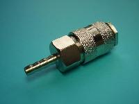 Разъем быстросъемный металл - штуцер d  6 , (М) (елка под трубку ПВХ)  