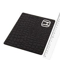 Коврик на панель плоский 175*135мм, под кожу крокодила, Черный, в углу эмблема HONDA, SKYWAY HX-25 