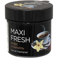 Ароматизатор на панель гелевый банка пластик КОФЕ И ВАНИЛЬ,100 гр MAXIFRESH CMF-113 (1/24)