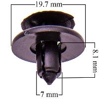 Пистон крепежный TOYOTA LEXUS/TOYOTA 014 передний подкрылок, защита SKYWAY S05601014, шт   (уп 25шт)