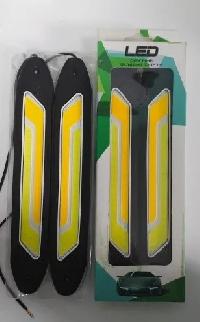 Ходовые огни диодные COB гибкие водонепроницаемые (2 цвета) 12V (2 шт), к-т LD-C101A  с повт поворот
