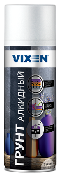 Грунт алкидный универсальный, 520 мл, спрей, БЕЛЫЙ, VX21000 VIXEN (уп.12шт)
