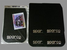 Брызговик плоский 440*280, надпись SPEED&GO/ SPARCO, черный, большой, (4 шт), к-т   (1/25) 