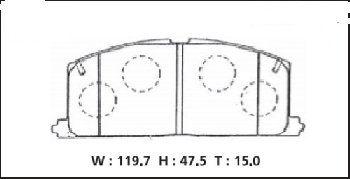 PF-1077 Колодки тормозные дисковые  (AN-113/D2023) КНР