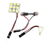Светодиодная плата 12V (25*23мм)  9SMD WHITE Т5/Т8/Т10, к-т  SKYWAY S03301014