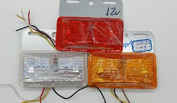 Фонарь габаритный 12V, 70*120мм, арт 7001, красный, шт    (уп 2 шт)