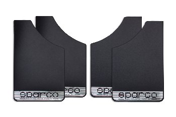 Брызговик плоский 370*220, надпись SPARCO с полосой, черный, (4 шт), к-т (1/30) малый 
