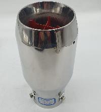 Насадка на глушитель d75D 60 L210,  округлый край, красный свисток  арт ТМ-555