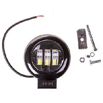 Фара светодиодная круглая D115-50 мм (3 диода)12-24V, 30W, Дальний свет, шт. SKYWAY S08401038