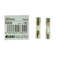 Предохранитель стеклянный 6*30мм,  5А, шт. KOITO F0530  (уп.10 шт.) 