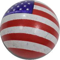 Колпачок для камеры пластиковый шарик Флаг США, цветной, 4 шт, к-т VC-146