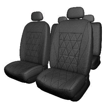 Чехлы экокожа, салон (11 пр) Forward-17 Черный, к-т  SKYWAY S01301160