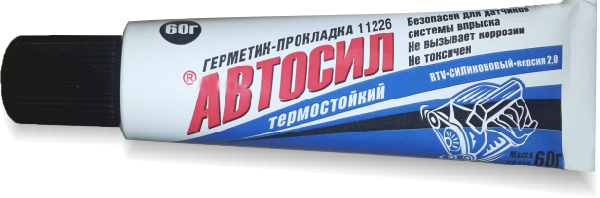 Герметик прокладка силиконовый Черный  АВТОСИЛ,  60 г    (уп.100 шт.)