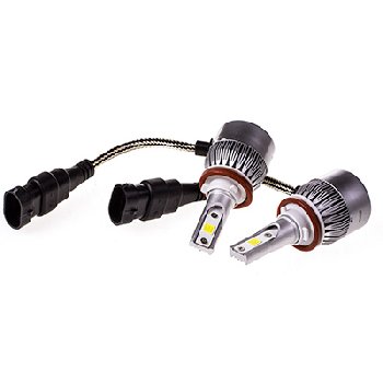 Лампа (LED аналог ксенона) H11 (C6) 12/24V 26W 6000K 4000Lm АТОМ (2 шт), к-т  SKYWAY S08701005