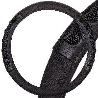 Оплетка экокожа комбинированная, вставки Соты, Racer-2, М (37-39 см), Синяя, шт. SKYWAY S01102418