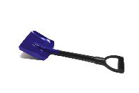 Лопата снеговая автомобильная, ковш металл, черенок металл, V-обр ручка, L-650мм, синяя (53994)