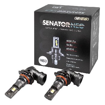 Лампа (LED аналог ксенона) HB3 12V (9005) 56W 6000K 6000Lm P20d SENATOR NEO (2 шт), к-т SW S08201633
