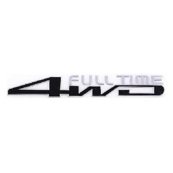 Наклейка металлизированная 4WD Full Time, 150*20мм, черный SKYWAY (SNO.46 BLACK)