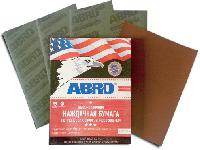 Бумага наждачная на тканевой основе (230*280мм) №400, лист  ABRO  STS-400-R   (уп 100 шт)