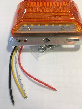 Фонарь габаритный 24V  12+7 SMD  98*62 мм для грузовых авто, оранжевый, шт.   (уп. 2 шт)