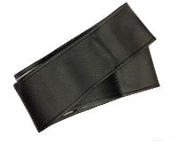 Оплетка экокожа с перфорированными вставками, шнуровка, XL , черная ,карт. уп (77111)