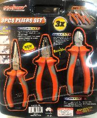 Инструмент бытовой (  3 предмета) плоскогубцы, длинногубцы, бокорезы (150 мм) блистер, к-т SDY-97609