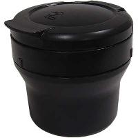 Пепельница-стакан пластик, черная 4SD