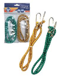 Резинка для крепления багажа 100см, Крюк металл (2шт), к-т (32816) Nova Bright