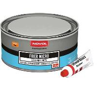 Шпатлёвка со стекловолокном Микро FIBER MICRO 1.8 кг. (1235) NOVOL (1/6)
