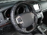 Оплетка экокожа 47 см XXXL 2015-9 BK черная/ крокодиловая кожа Скания,Паз,Ивеко