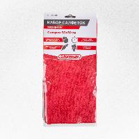 Салфетка микрофибра 30*30см (набор 4 шт), к-т  SKYWAY S00902004