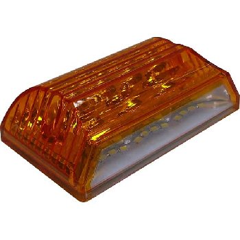 Фонарь габаритный 12V 8 SMD (+12 SMD)  98* 62 мм, оранжевый, шт.  (уп 2 шт)