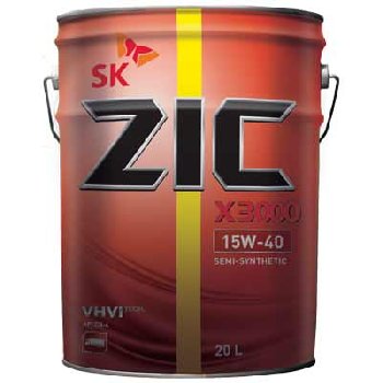 Масло моторное ZIC X 3000 15w40 CH-4,20L  п/синт  диз