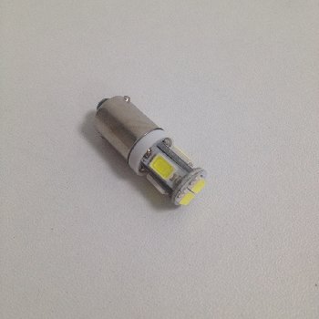 Светодиод T 8 24V WHITE  6SMD BA9S (Маяк) (уп 10 шт) (24T8-WHITE/6SMD)