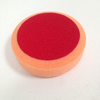 Губка полировальная (тип B) средняя розовая D 125мм, с липучкой NOVOL  (с репейником RZEP)