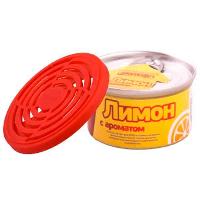 Ароматизатор на панель волокно банка металл SKYWAY ЛИМОН S03406004