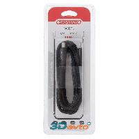 Кабель Type-C/ Type-C, L 2м, 3А, 100Вт, тканевая оплетка, черный S09603018 SKYWAY