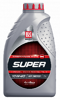 Масло моторное ЛУКОЙЛ СУПЕР 10W40  SG/CD, 1л. (уп.12 шт.)  полусинтетика  