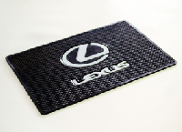 Коврик на панель плоский 200*130мм, черный LEXUS