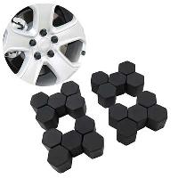 Чехол на гайку колесную силиконовый цветной d21 мм (20шт) черный, к-т 