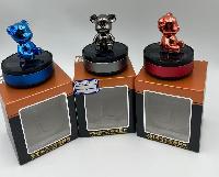 Ароматизатор на панель с солнечной батареей TM-829 Мишка Хром