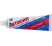 Герметик прокладка силиконовый Красный  АВТОСИЛ, 180г (1/36шт)