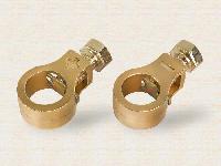 Клемма АКБ латунное покрытие, крепление-болт М10, к-т  Klemos  KL 054  (Euro type-1)  