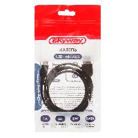 Кабель USB для зарядки Android(microUSB), L 1 м, 2А, 10Вт, черный, в пакете S09602008 SKYWAY 