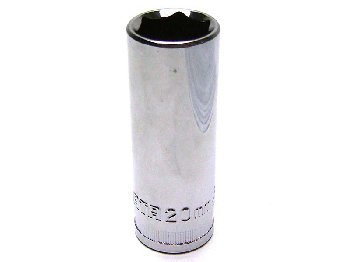 Головка торцевая 1/2" ( 6 гран) H77 мм высокая 20 мм   13411 SATA  (1/4)