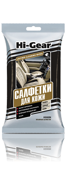 Салфетки влажные для кожи салона LEATHER CLEANING wipes (20шт), к-т   HG5600