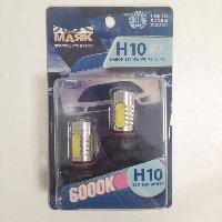 Светодиодная лампа H10 12V 6W PY20d WHITE(блистер 2 шт.) (Mаяк)(12H10-W\\2BL), к-т.